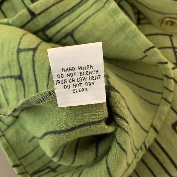 Habitat XL Green/Black Abstract Pattern Tunic Top - Picture 8 of 11